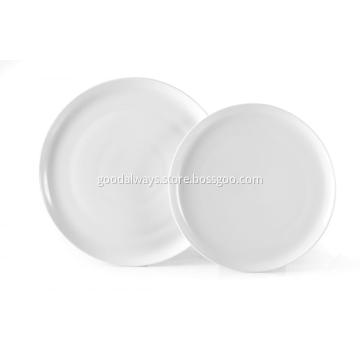 30cm White Porcelain Big Plates for Restaurant
